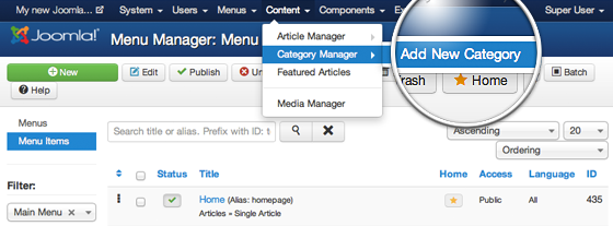 How To Create And Manage Categories In Joomla 3