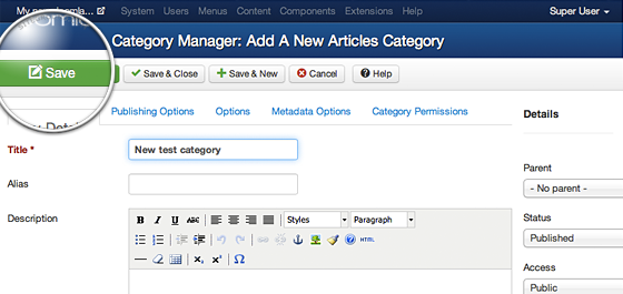 How To Create And Manage Categories In Joomla 3