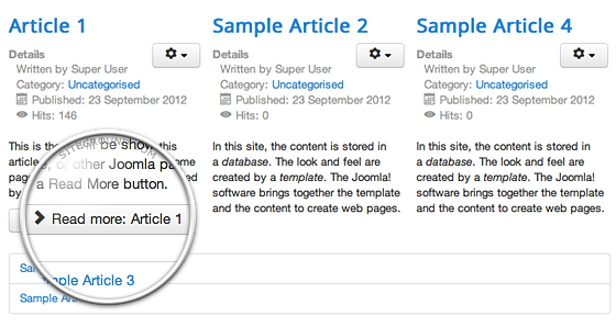 Joomla Featured Article