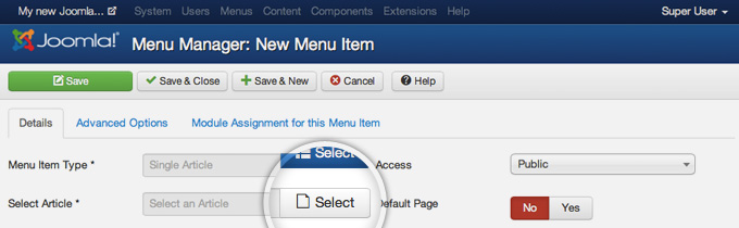 How To Create Drop-Down Menu In Joomla