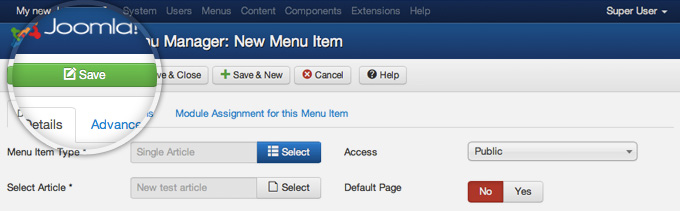 How To Create Drop-Down Menu In Joomla