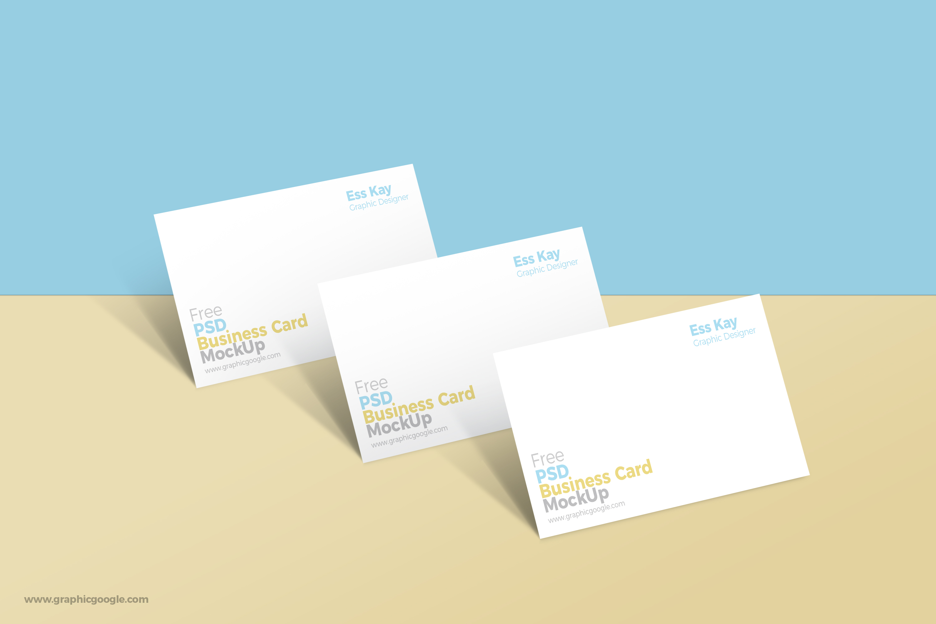 Free PSD Business Card MockUp - Engine Templates
