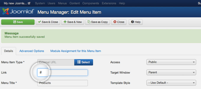 How To Create Drop-Down Menu In Joomla