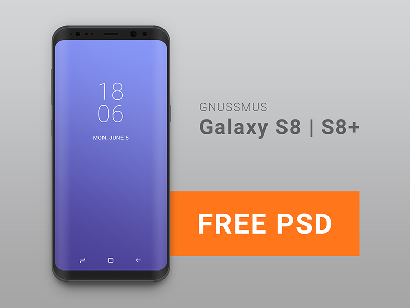 Download Samsung Galaxy S8 Free PSD MockUp - Engine Templates