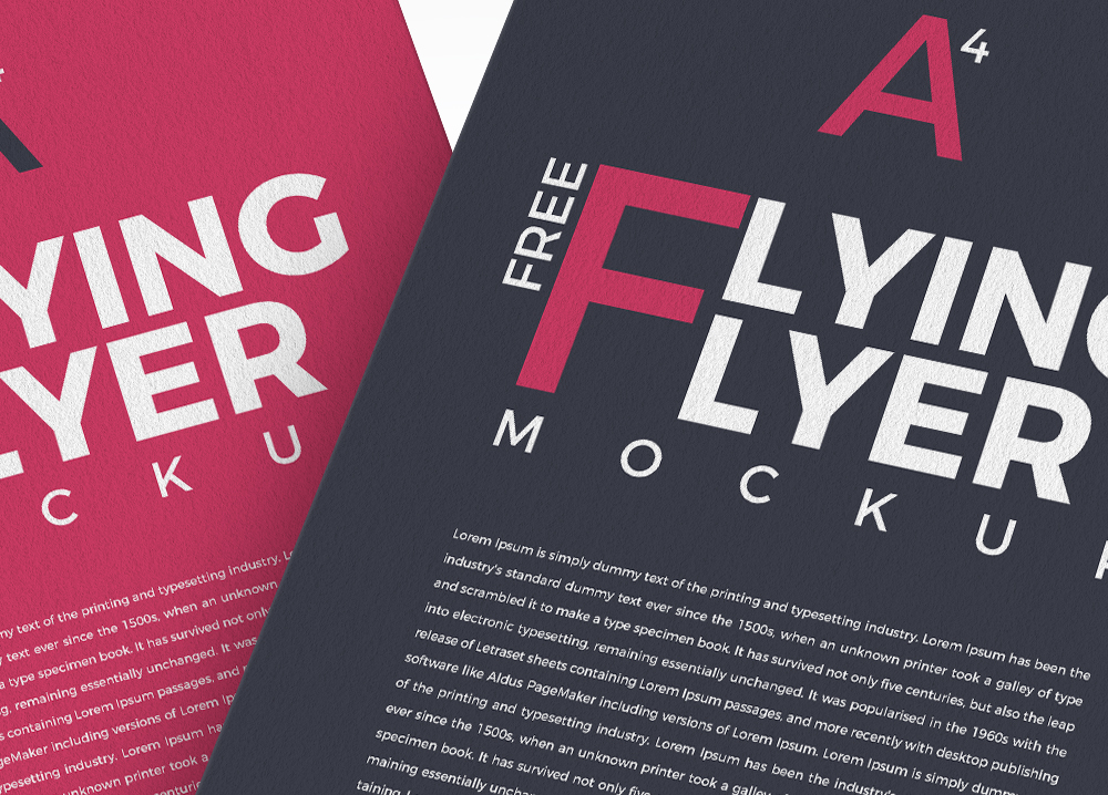 Flying Flyer Mockup Free Templates Engine Templates