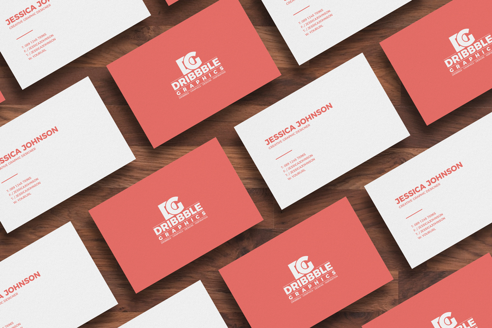 Download Isolated Business Card Mockup On Wooden Background ...