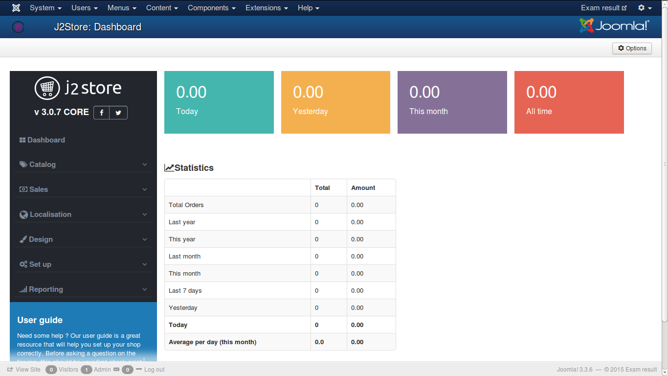 J2Store-Dashboard