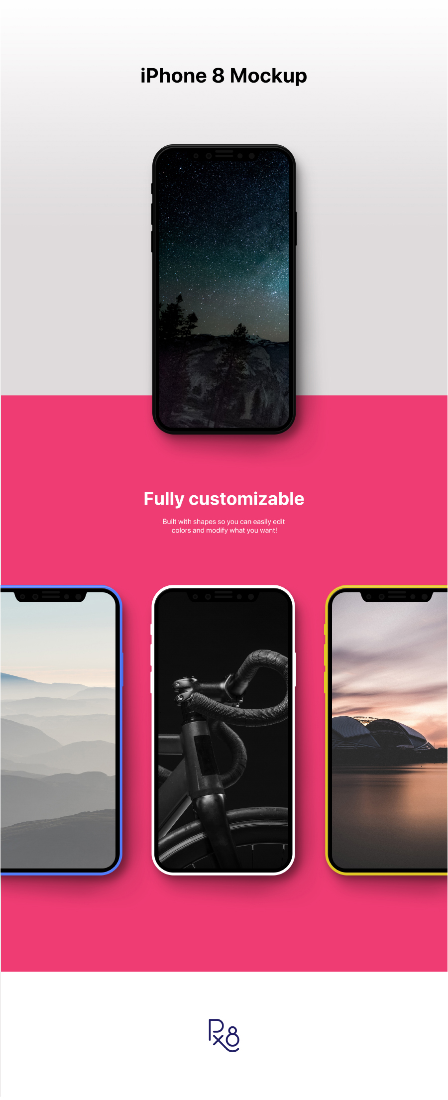 Download iPhone 8 Mockup Free PSD - Engine Templates