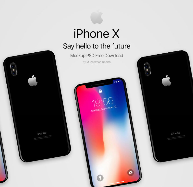 Download iPhone X Black Free PSD MockUp - Engine Templates