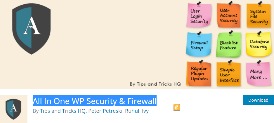 All In One Wp Security &Amp; Firewall