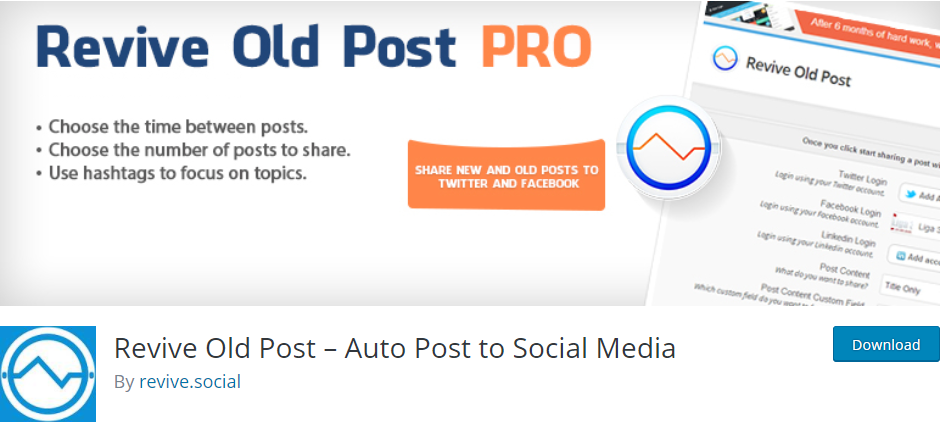 Revive Old Post – Auto Post To Social Media