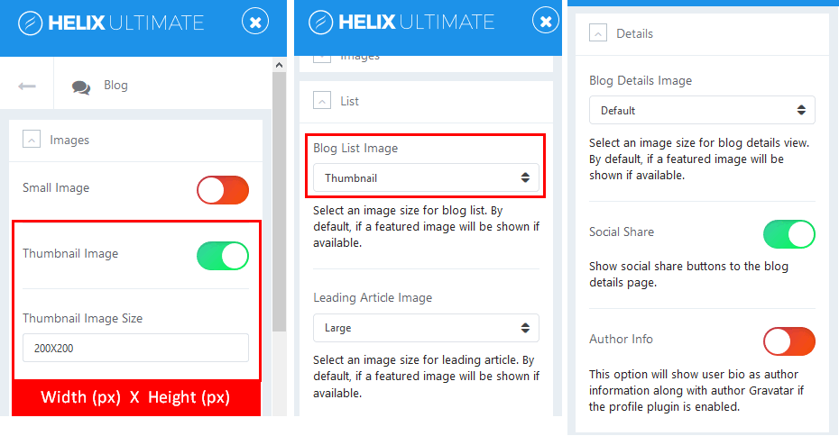 How to work with the Blog Settings of Helix Ultimate Templates?