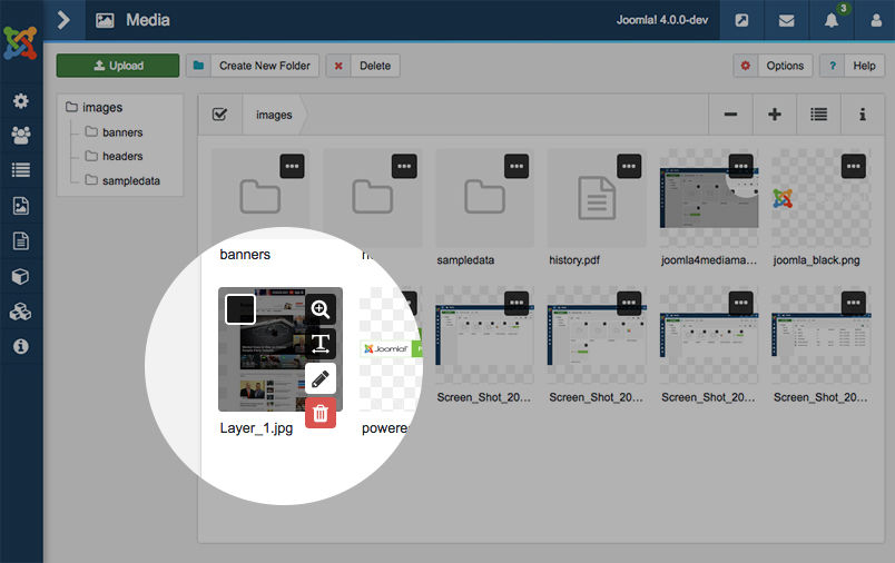 Joomla 4 Image Editor