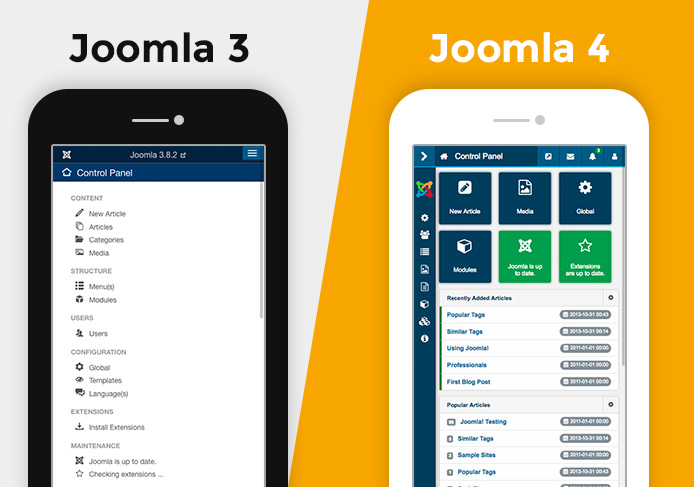 Joomla Back End Responsive