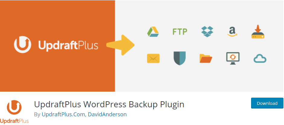 Updraftplus Wordpress Backup Plugin