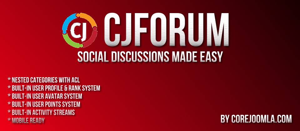Cjforum Joomla Forum Extension 