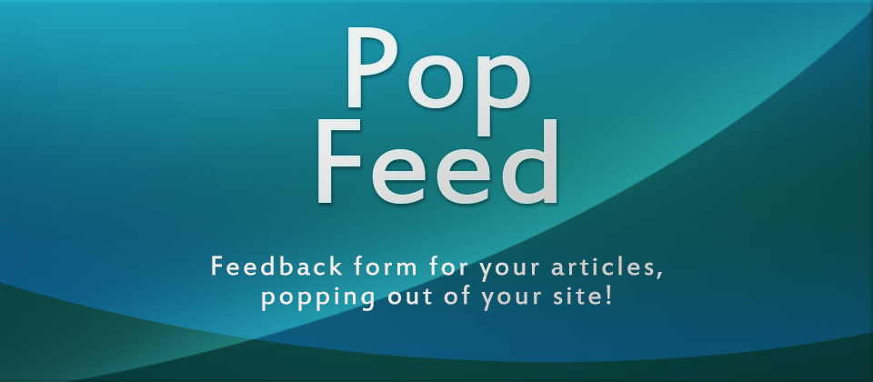 Popfeed Joomla Article Comments Extension