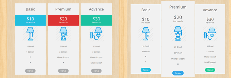 Wordpress Pricing Table Plugin