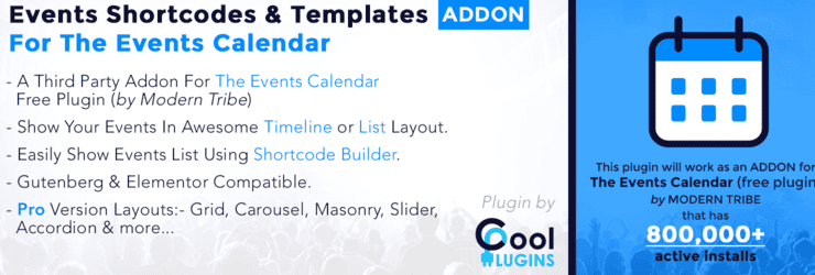 Wordpress Event Calendar Plugin