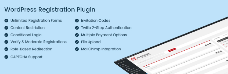 Wordpress Registration Plugin