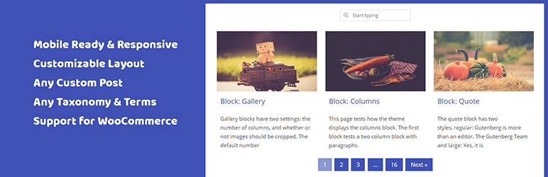 Wordpress Grid Plugin