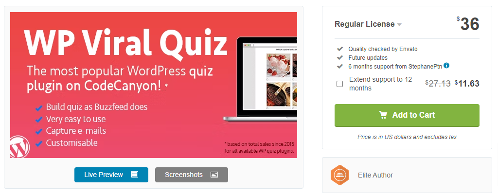 Wordpress Quiz Plugin 1