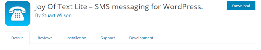 Joy Of Text Lite – Sms Messaging For Wordpress