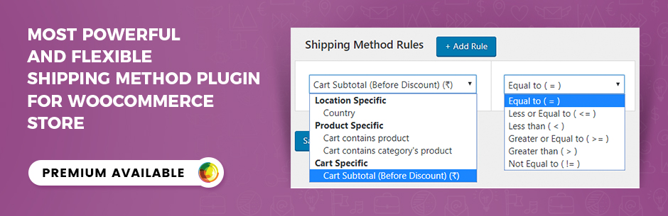 Advanced Flat Rate Shipping Method Woocommerce