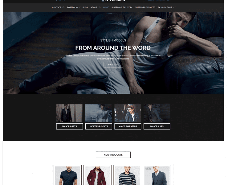 Lt Fashion – Trendy Clothes Shop Wordpress Theme