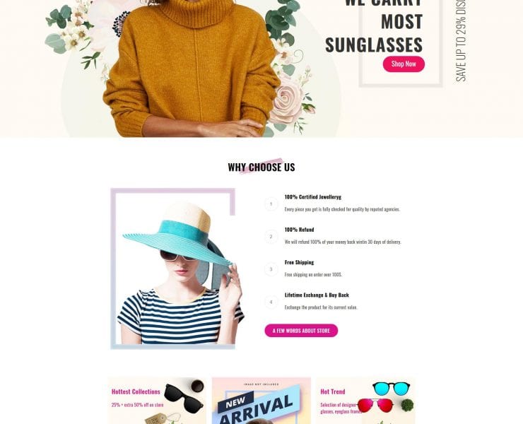 Ws Eyeglax – Beautiful Fashion &Amp; Accessories Wordpress Theme