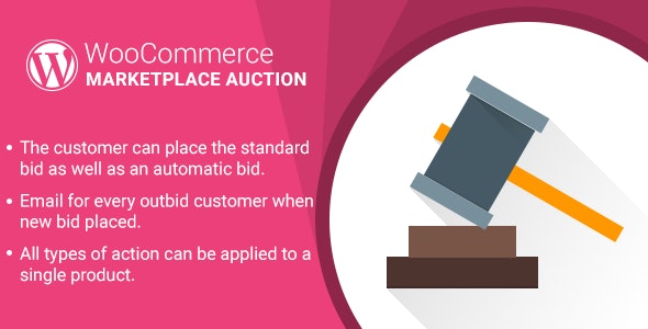 Wordpress Woocommerce Marketplace Auction Plugin