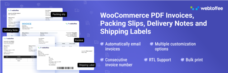 Woocommerce Pdf Invoices, Packing Slips, Delivery Notes And Shipping Labels