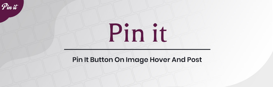 Pin It Button On Image Hover And Post