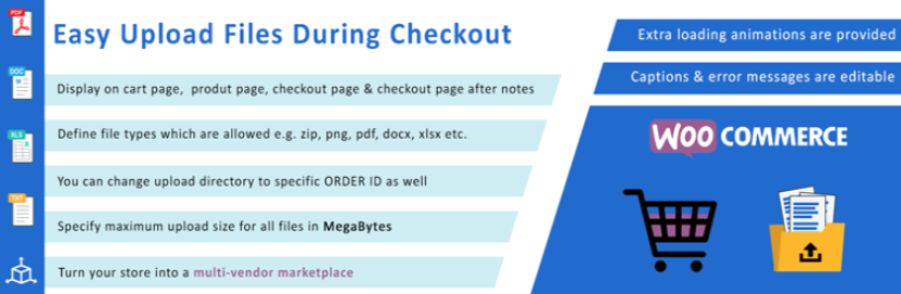 Easy Upload Files During Checkout