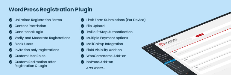 Wordpress User Registration Plugin