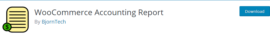 Woocommerce Accounting Report