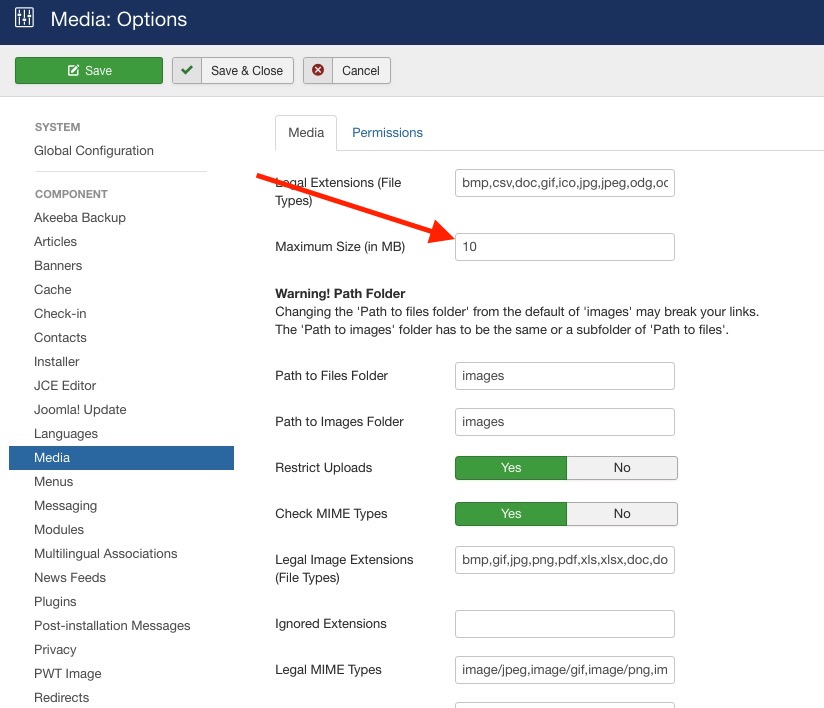 Config-Php-Upload-Size-In-Joomla