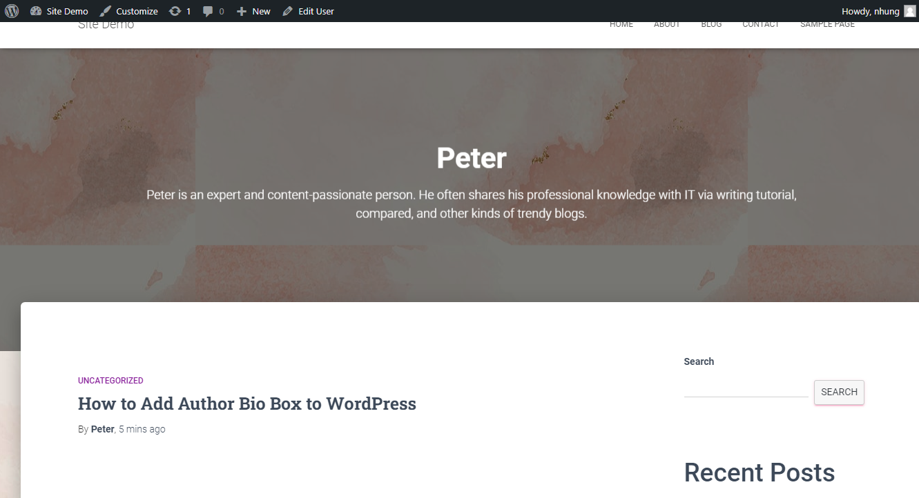 Add Author Bio Box to WordPress 3