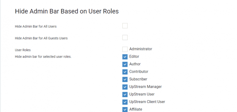 How to Disable WordPress Admin Bar for All Users except Administrators