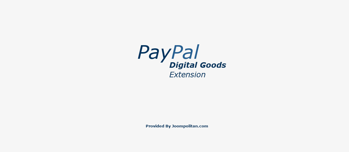 Paypal Digital Goods