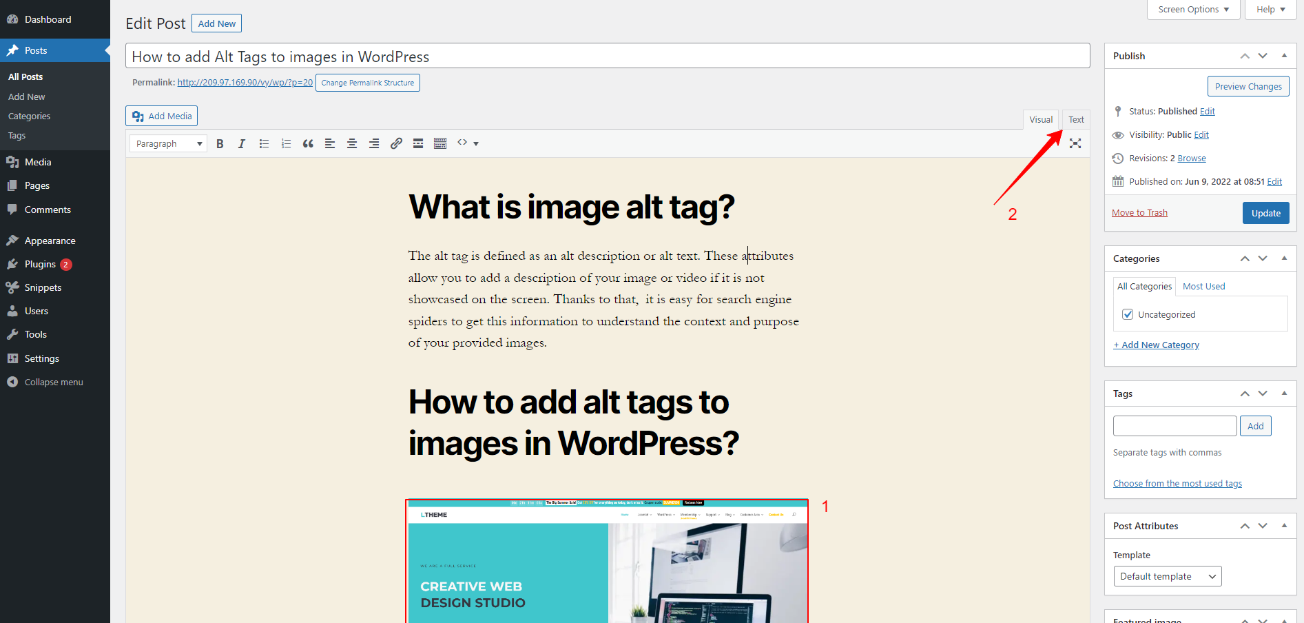 Add Alt Tags To Images In Wordpress 6