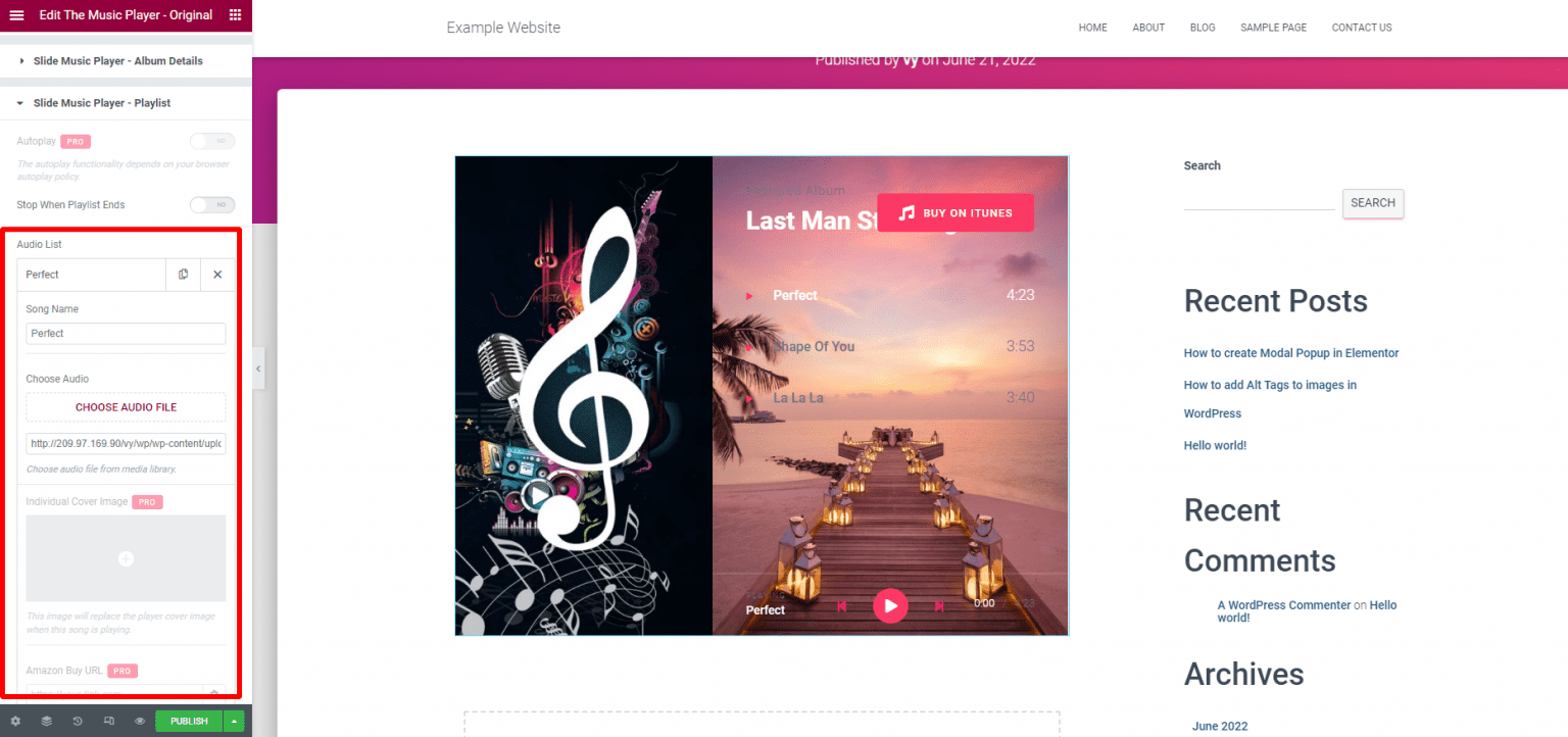 How to easily Add Audio Player to Elementor 2024 Engine Templates