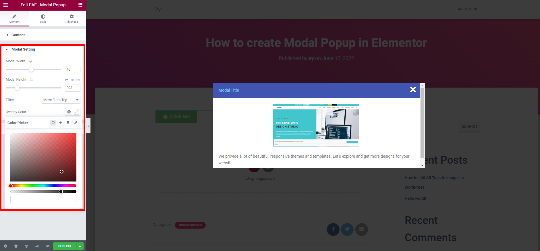 Create A Modal Popup In Wordpress 3