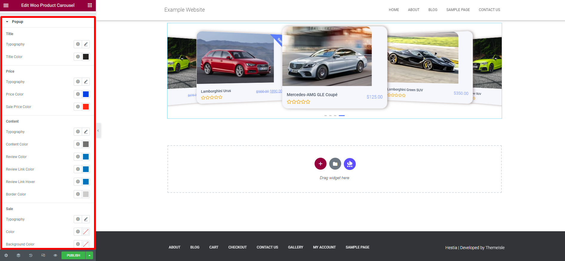 Create Elementor Product Carousel 10