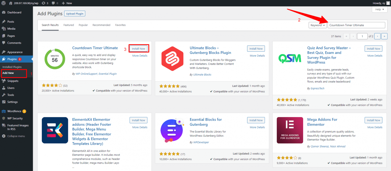 How to Add a Countdown Timer Widget in WordPress with free plugins 2024