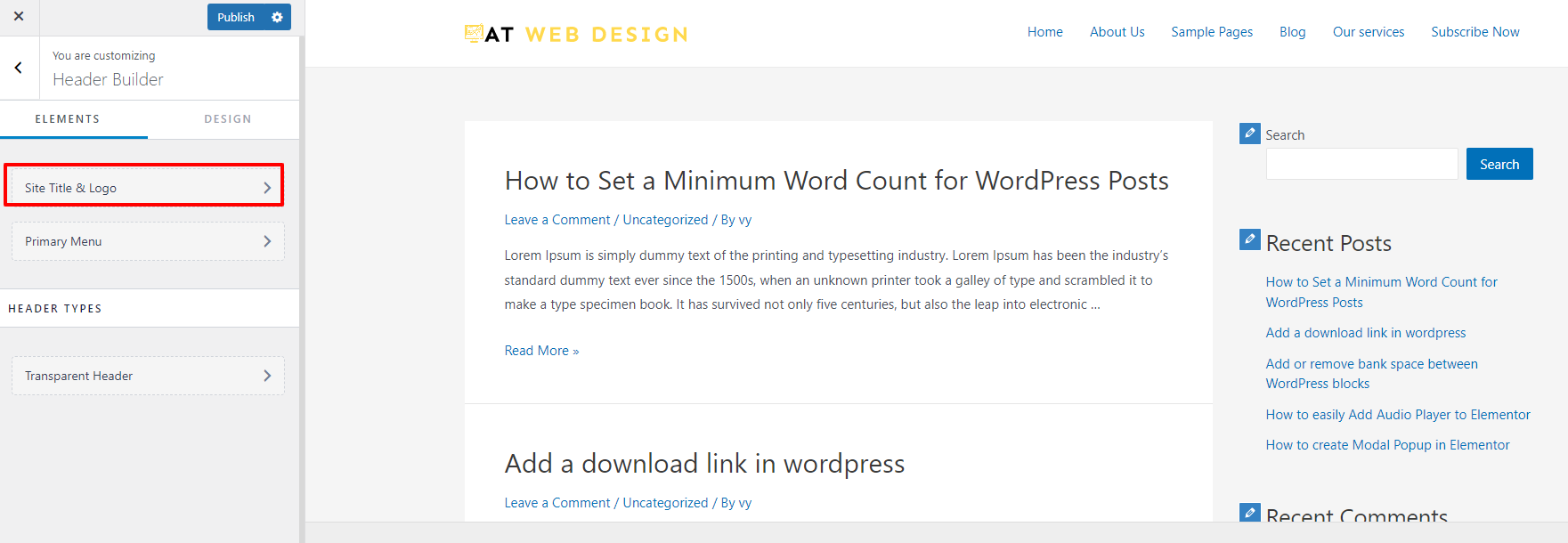 Change Your Logo Size In Wordpress 1 1