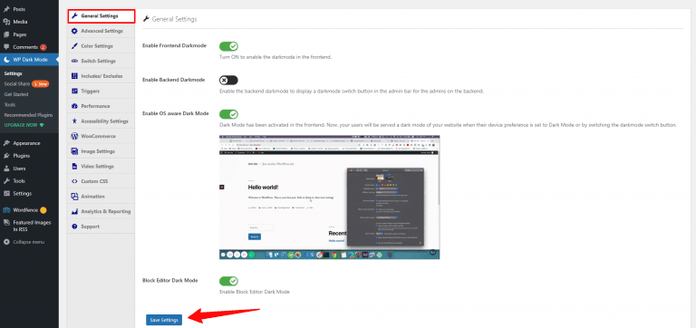How to Add Dark Mode to Your WordPress site - Engine Templates
