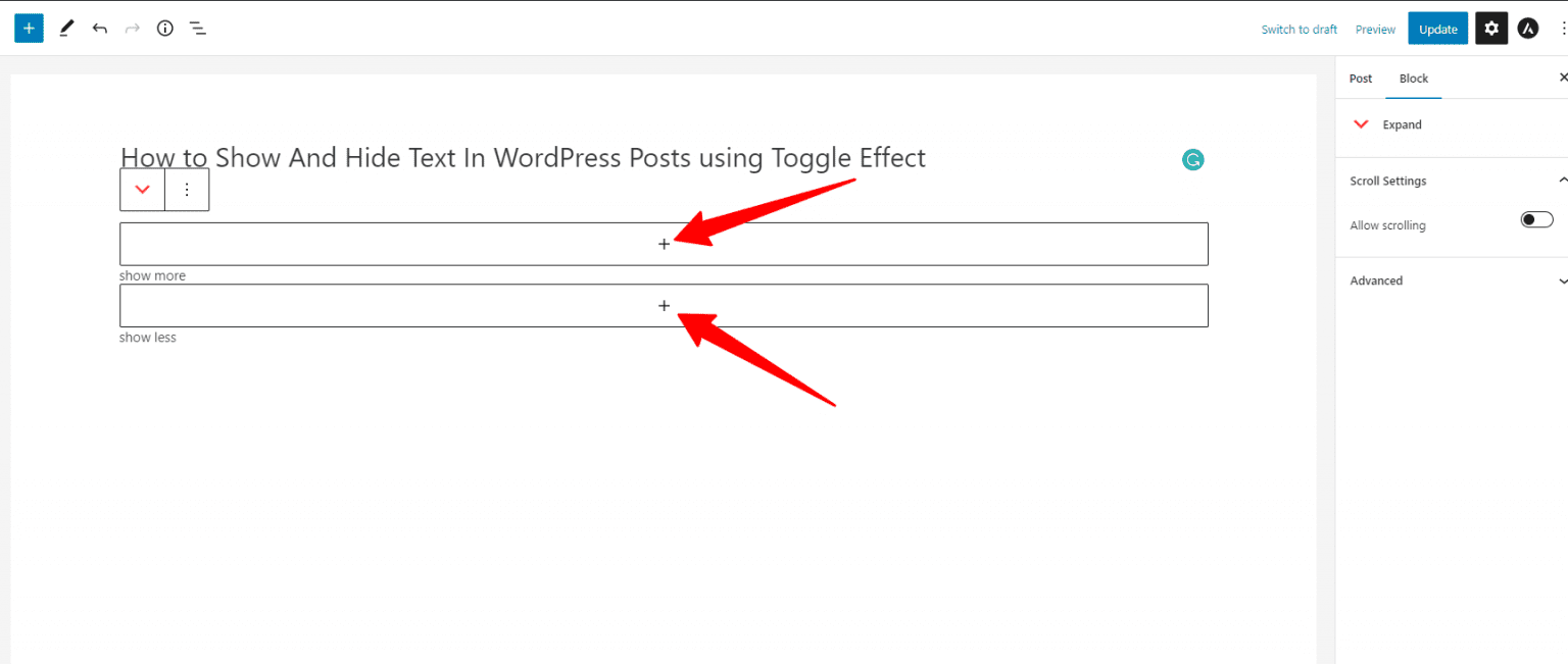 how-to-show-and-hide-text-in-wordpress-posts-using-toggle-effect-2024