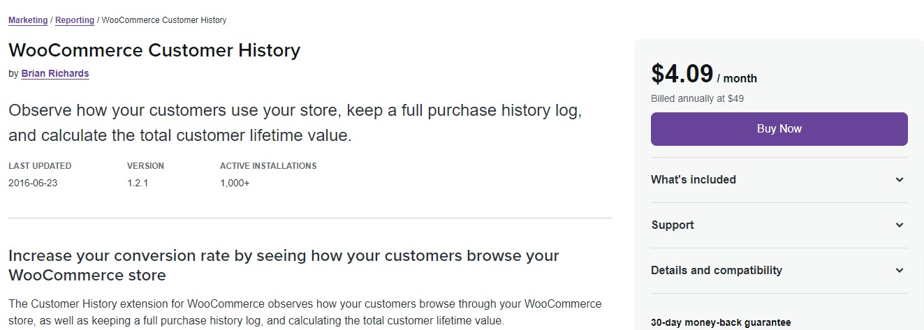 Woocommerce Customer History Plugin 4