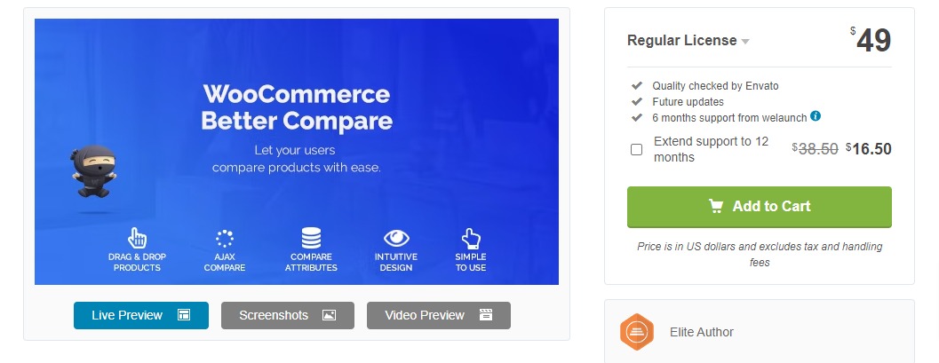 Woocommerce Product Comparison Plugin 1